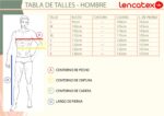 Lencatex tabla talles hombre