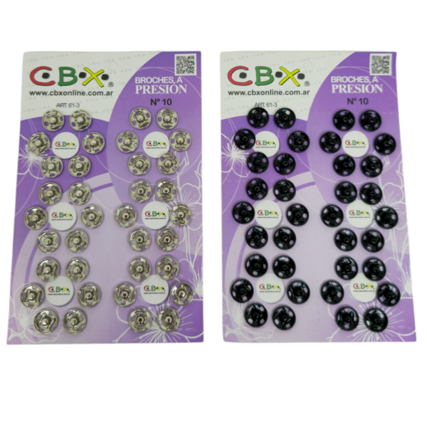 Broche presion CBX 10 blister