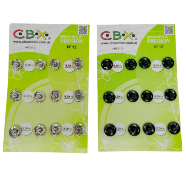 Broche presion CBX 12 blister