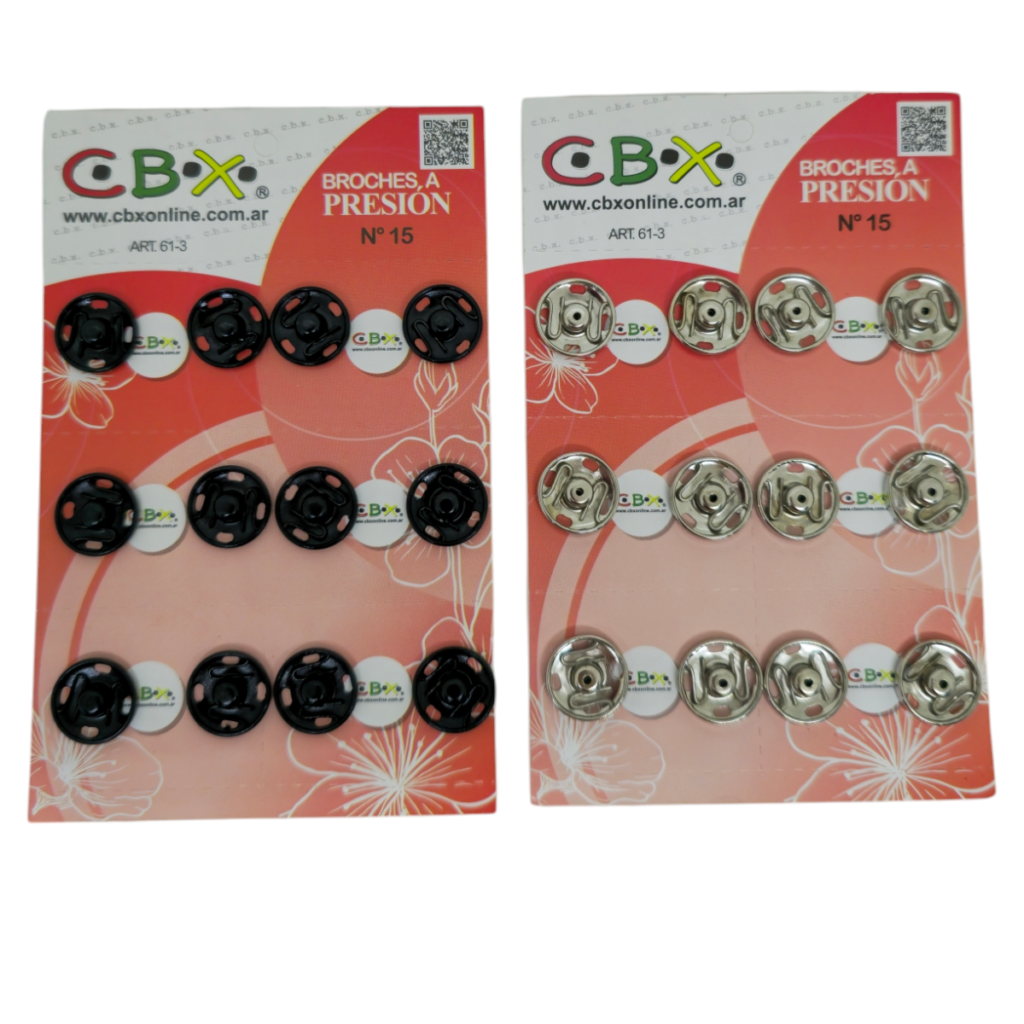 Broche presion CBX 15 blister