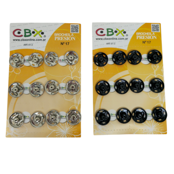 Broche presion CBX 17 blister