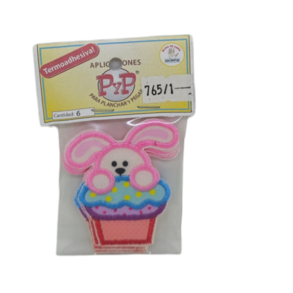 Aplique Berie 765 1 conejito cupcake