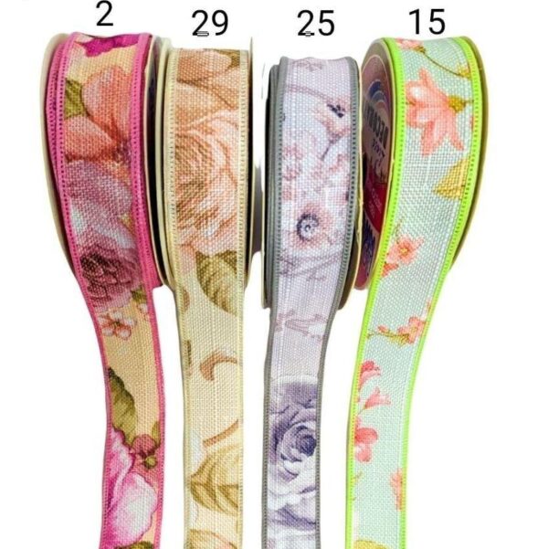 Arco Iris cinta yute estampada a947