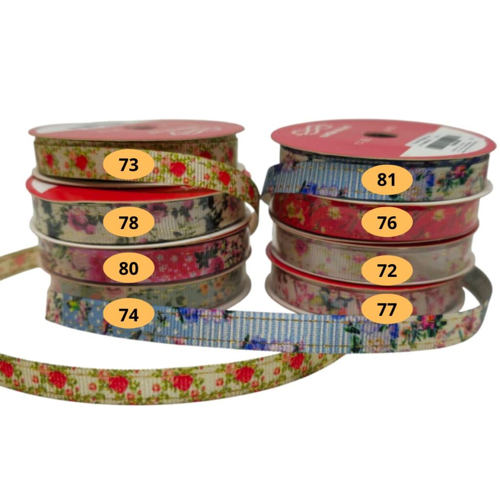 Cinta Flores Vintage 12mm
