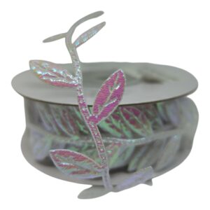 Cinta troquelada irisada hoja