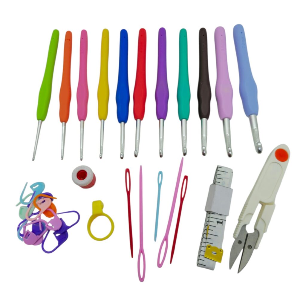 Set crochet BVC cartuchera abierta