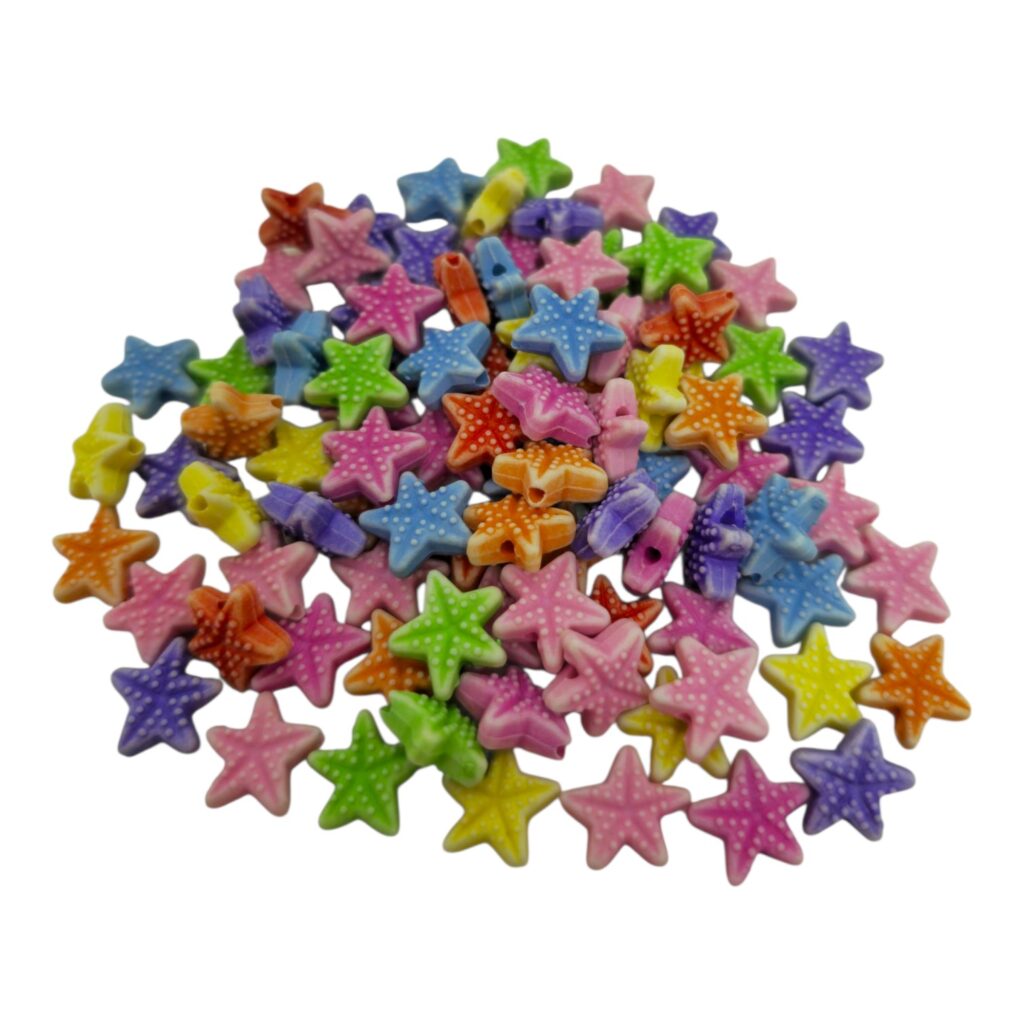 Cuentas plasticas estrella de mar