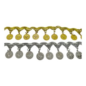 Galon lurex con moneda 1448