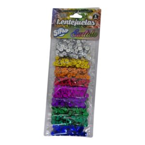 Lentejuela surtida Sifap 9 bolsitas